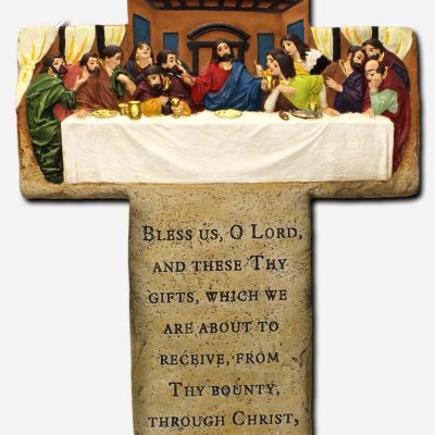 The Last Supper Cross with Prayer - 21 x 1 x