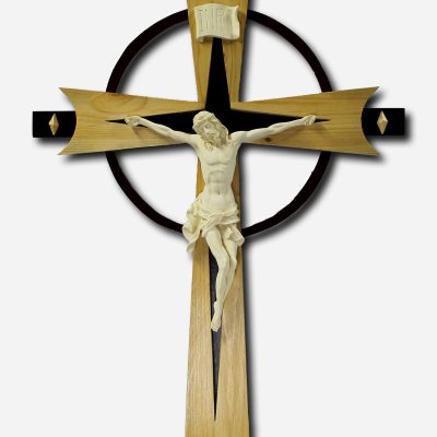 WOODEN CRUCIFIX - PALOCHINA WALL MOUNTED