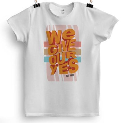 WE GIVE OUR YES SHIRT - ORANGE - LARGE