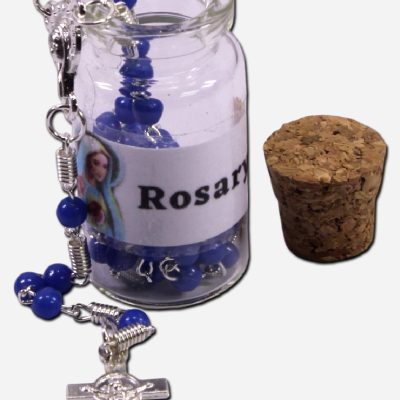 Rosary in a Bottle - Blue