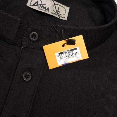 Clerical Shirt Black Short Sleeves - Large