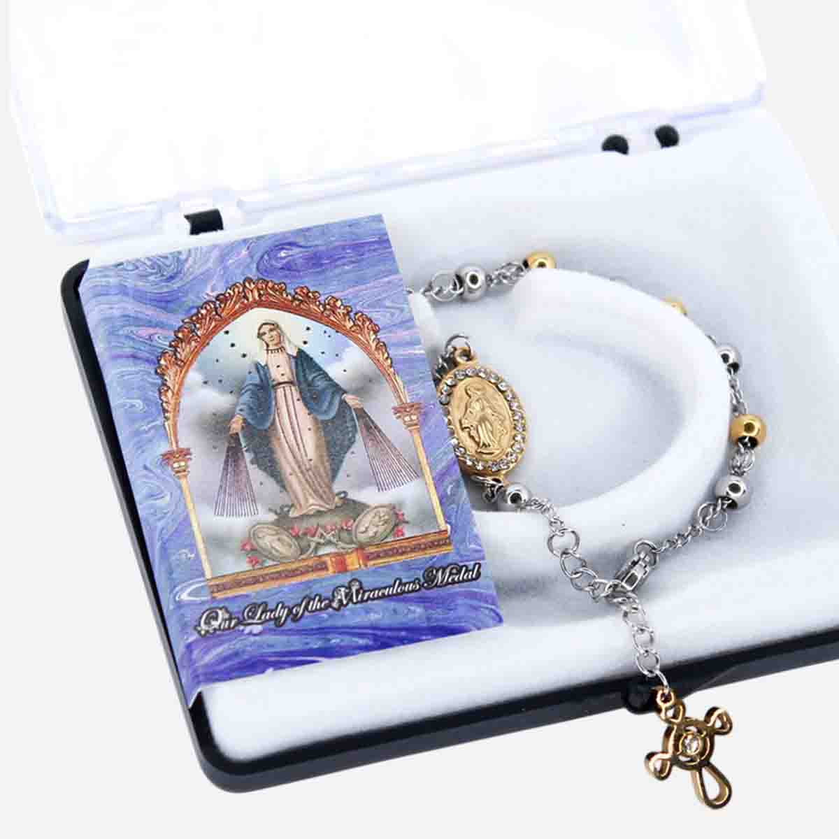 Our Lady of Miraculous Medal Bracelet Rosary
